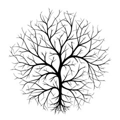 Tree Flower Twig Line art abstract Simple Object Minimalist Black Art 