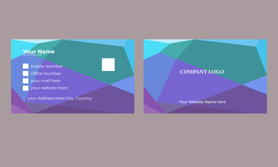 Modern business card template which one will help you to attract your client - vector