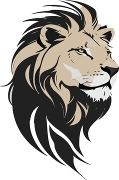 Lion vector business icon logo clipart cartoon character illustration. Regal Business King Clipart