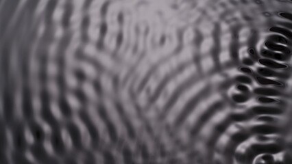 Monochrome light waving water surface with big ripples, abstract background, wallpaper template.