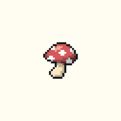 this is mushroom in pixel art with colorful color with white background this item good for presentations,stickers, icons, t shirt design,game asset,logo and your project.