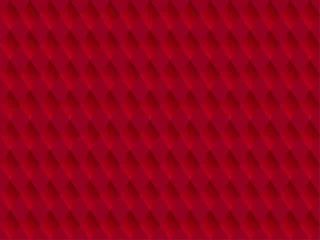 Foto op Aluminium 豪華な赤いダイヤ柄のシームレス　パターン　スウォッチ　スタイリッシュ © 桜 みずき