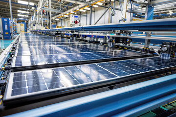 Advanced manufacturing: robotic solar panel line