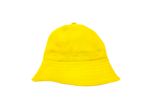 yellow bucket hat PNG transparent