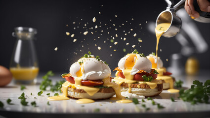 Egg Benedict for background