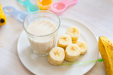 豆乳とバナナ