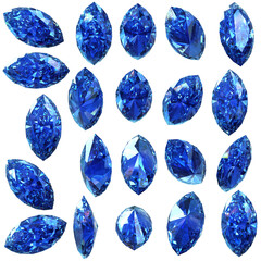 サファイヤ宝石詰め合わせセット素材 sapphire gemstone assortment set material