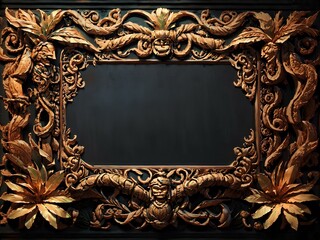 abstract background decorated frame with attractive light and details 