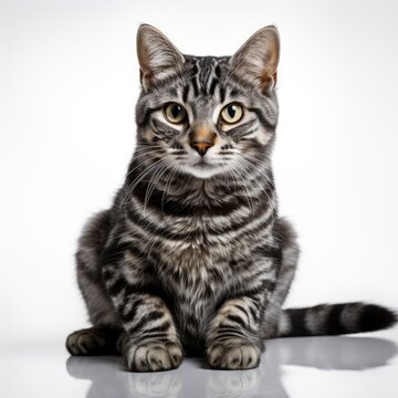 European Shorthairon a completely white background ph 56ba4e, wallpaper pictures, Background HD