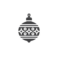Christmas bauble vector icon