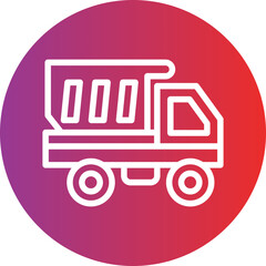 Vector Design Dump Truck Icon Style