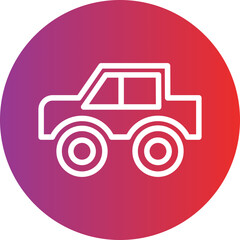 Vector Design Bigfoot Car Icon Style