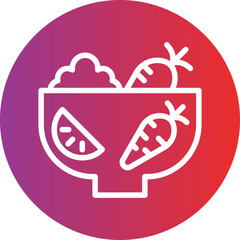 Vector Design Fresh Ingredients Icon Style