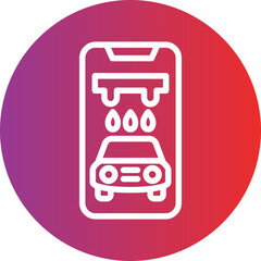 Vector Design Car Wash App Icon Style