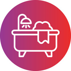 Vector Design Bathtub Icon Style
