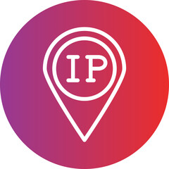 Obraz premium Vector Design IP Address Icon Style