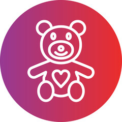 Vector Design Teddy Icon Style