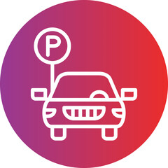Obraz premium Vector Design Car Park Icon Style