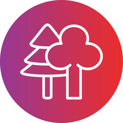 Vector Design Forest Icon Style