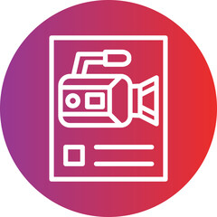 Fototapeta premium Vector Design Movie Poster Icon Style