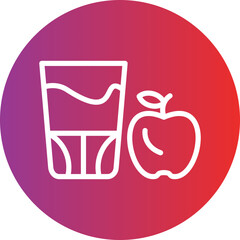 Vector Design Apple Juice Icon Style