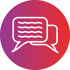 Vector Design Chat Icon Style