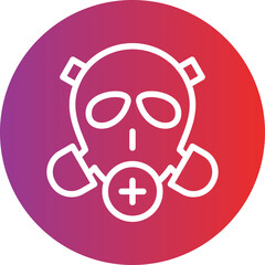 Vector Design Gas Mask Icon Style