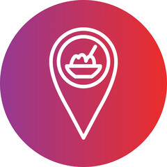 Vector Design Restaurant Location Icon Style