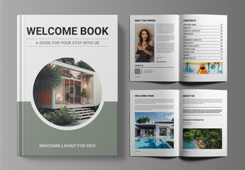 Welcome Book Brochure Design Template