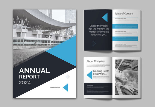 Annual Report 2024 Brochure Design Template