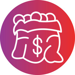 Vector Design Money Bag Icon Style