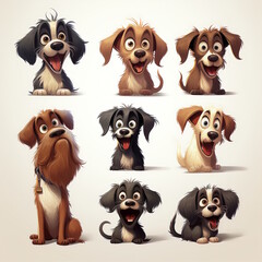 Obraz premium Playful Dog Cartoon - Professional Design