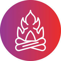 Vector Design Fire Icon Style