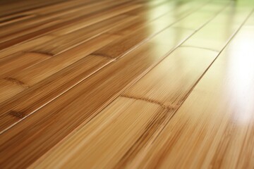 detail of an eco-friendly bamboo floor