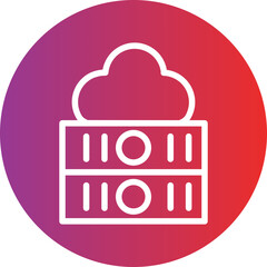 Vector Design Cloud Storage Icon Style