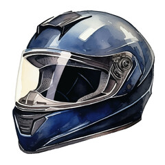 helmet watercolor illustration, generative AI