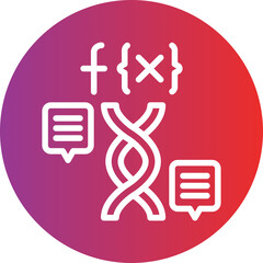 Vector Design Functional Genomics Icon Style