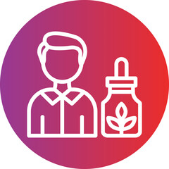 Vector Design Cbd Oil Users Icon Style