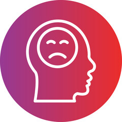 Vector Design Depression Icon Style