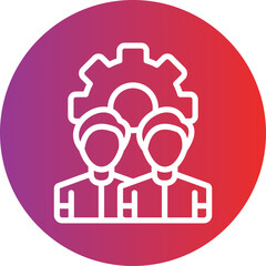 Vector Design Management Team Icon Style