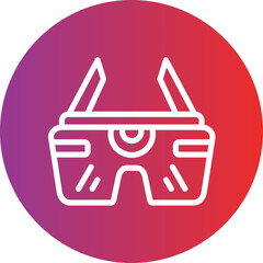 Vector Design Future Eyeglasses Icon Style