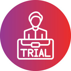 Vector Design Job Trial Icon Style