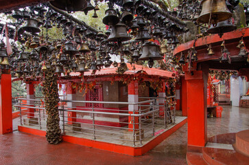 Fototapeta premium Golu Devata chitai Temple, Almoda, Uttarakhand, India.