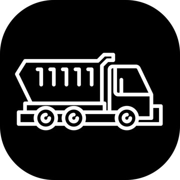 recommend clip art: Dumper truck construction machinery with black filled line outline style. industry, truck, heavy, dumper, vehicle, transportation, transport. Vector illustration