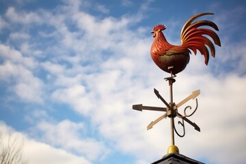 weather vane spinning in a strong breeze - obrazy, fototapety, plakaty