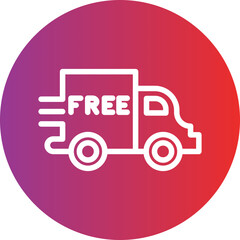 Free Delivery Icon Style