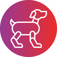 Robot Dog Icon Style
