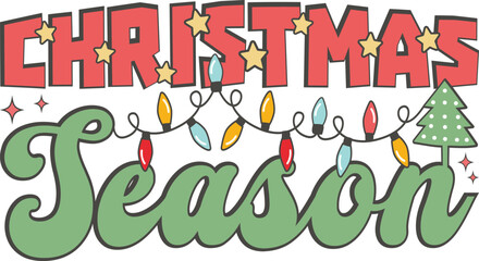 Retro Christmas Vector Design