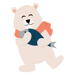 Obraz na płótnie Canvas Polar Bear Illustration Set - 04