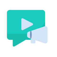 Fototapeta premium marketing video digital icon